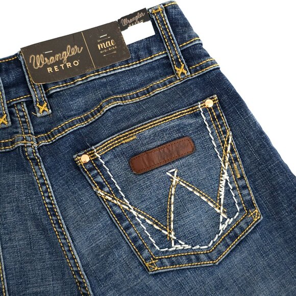 NWT Wrangler Retro Mae Bootcut Jeans 5 Jr Blue Western Y2K - Picture 5 of 9